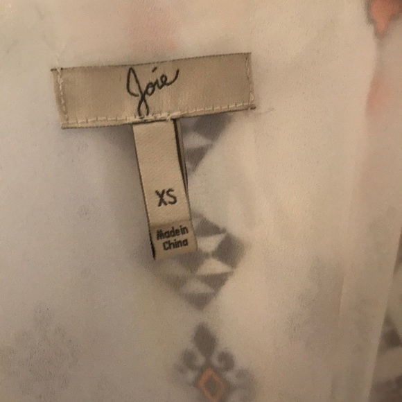 Joie blue, orange, and white silk romper! - Picture 3 of 3